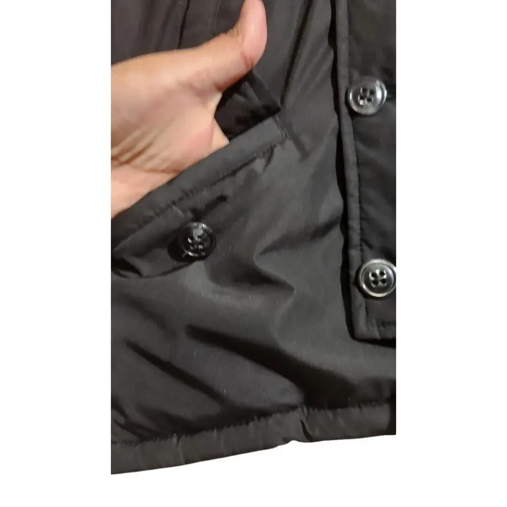Baby Gap Puffer Black Jacket Coat Toddler Size 2 Pockets Classic Outdoors Zip Up